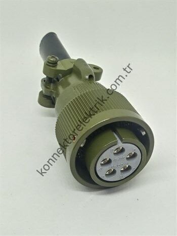 KUKDONG KDB06E 18-11S 5 Pin Metal Kasa Bayonet Kablo Tipi Dişi Askeri Konnektör