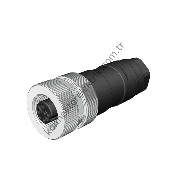 VELLEDQ M12 B Kod 5 Pin Dişi Konnektör
