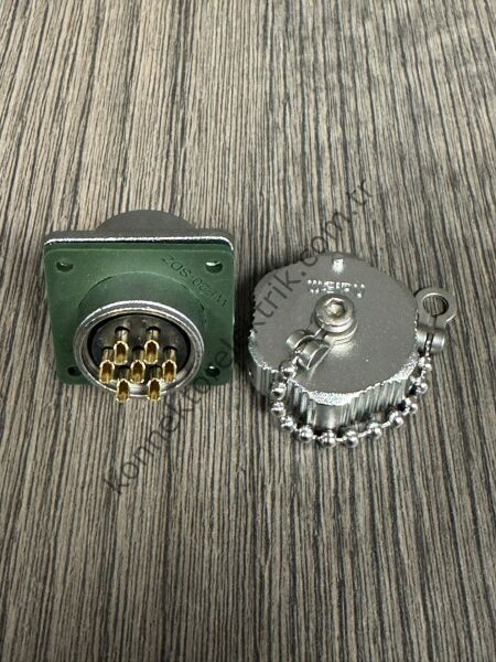 WEIPU WY20K7Z 7 Pin IP67 Metal Kasa Bayonet Panel Tipi Dişi Su Geçirmez Konnektör