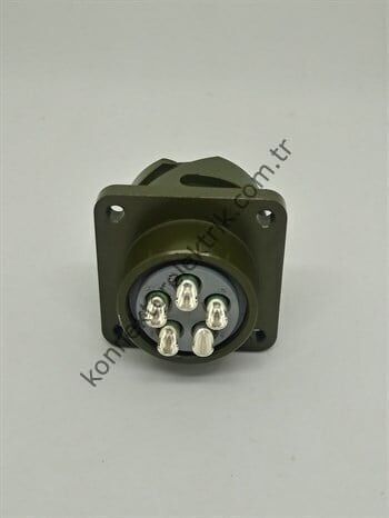 KUKDONG KDB02E 18-11P 5 Pin Metal Kasa Bayonet Panel Tipi Erkek Askeri Konnektör