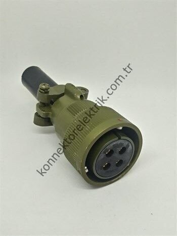 KUKDONG KDB06E 20-4S 4 Pin Metal Kasa Bayonet Kablo Tipi Dişi Askeri Konnektör