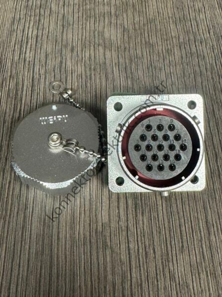 WEIPU WY32K19Z 19 Pin IP67 Metal Kasa Bayonet Panel Tipi Dişi Su Geçirmez Konnektör