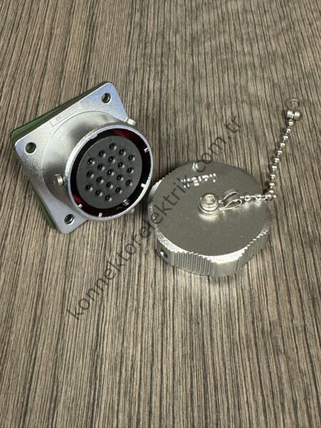 WEIPU WY32K19Z 19 Pin IP67 Metal Kasa Bayonet Panel Tipi Dişi Su Geçirmez Konnektör