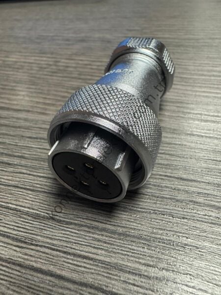 WEIPU WF24K4TE1 4 Pin IP67 Metal Kasa Kablo Tipi Dişi Su Geçirmez Konnektör