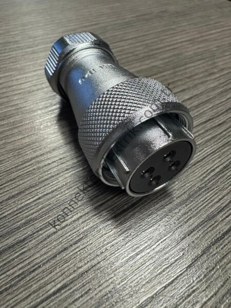 WEIPU WF24K4TE1 4 Pin IP67 Metal Kasa Kablo Tipi Dişi Su Geçirmez Konnektör