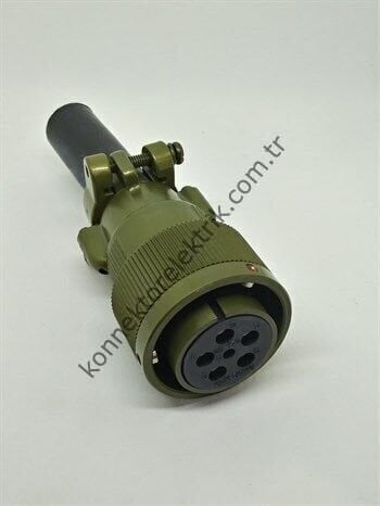 KUKDONG KDB06E 20-17S 6 Pin Metal Kasa Bayonet Kablo Tipi Dişi Askeri Konnektör