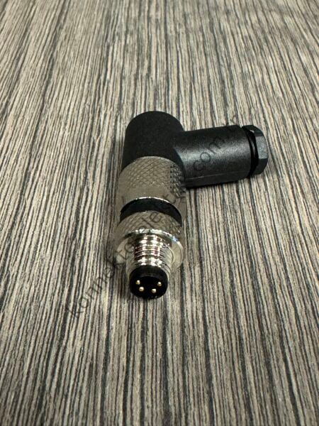 VELLEDQ M8 4 Pin Erkek 90° Açılı Konnektör