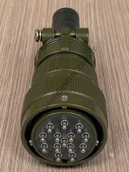 HZ CONNECTORS KDB06E 20-27P 14 Pin Metal Kasa  Bayonet Kablo Tipi Erkek Askeri Konnektör