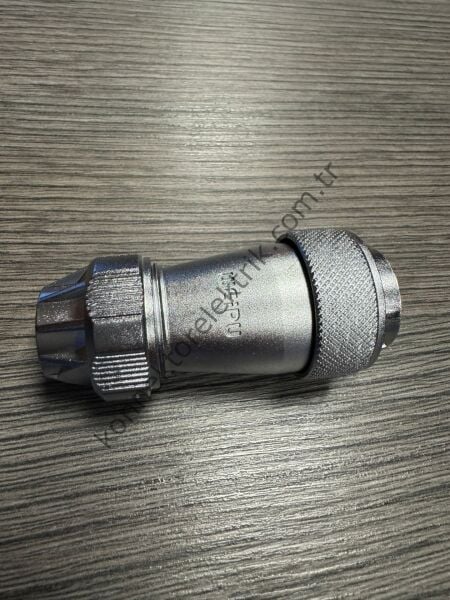 WEIPU WF24K12TE1 12 Pin IP67 Metal Kasa Kablo Tipi Dişi Su Geçirmez Konnektör