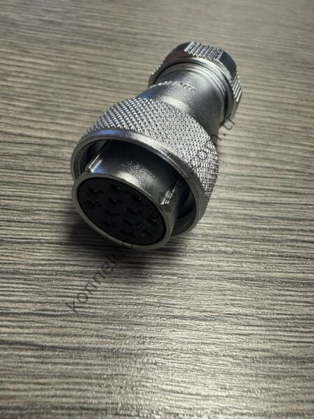 WEIPU WF24K12TE1 12 Pin IP67 Metal Kasa Kablo Tipi Dişi Su Geçirmez Konnektör