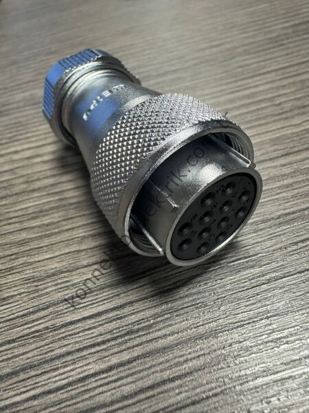 WEIPU WF24K12TE1 12 Pin IP67 Metal Kasa Kablo Tipi Dişi Su Geçirmez Konnektör