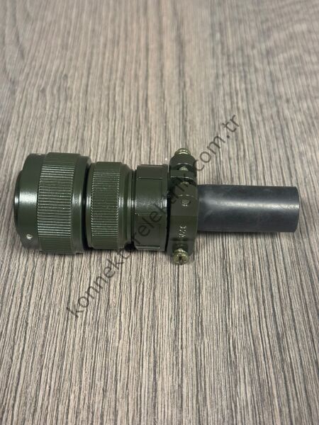 HZ CONNECTORS KDB06E 20-27P 14 Pin Metal Kasa  Bayonet Kablo Tipi Erkek Askeri Konnektör