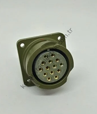 HZ CONNECTORS KDB02E 20-27S 6 Pin Metal Kasa Bayonet Panel Tipi Dişi Askeri Konnektör