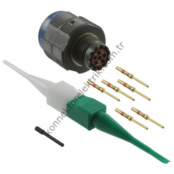 Q&S D38999/26WA35PN (MIL-DTL) 6 Pin Kablo Tipi Erkek Askeri Konnektör