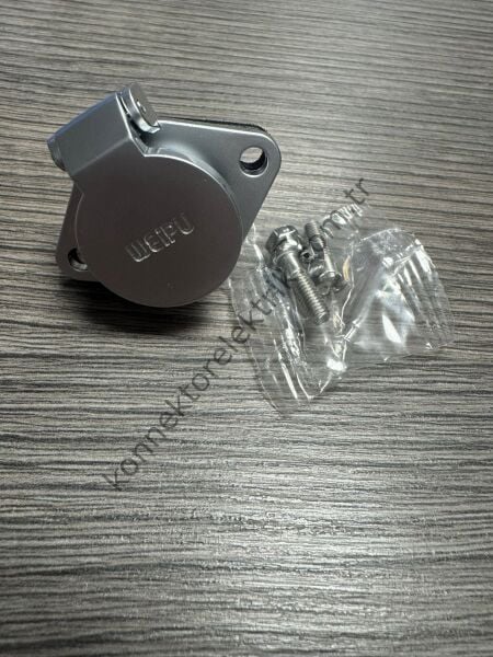 WEIPU WP20J2Z1 2 Pin IP67 Metal Kasa Panel Tipi Erkek Su Geçirmez Konnektör