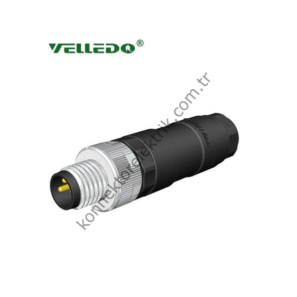 VELLEDQ M8 3 Pin Erkek Konnektör