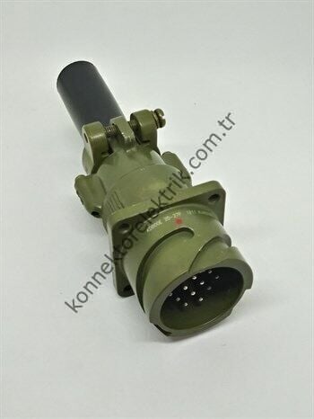 KUKDONG KDB00E 20-27P 14 Pin Metal Kasa Bayonet Karşıt Kablo Tipi Erkek Askeri Konnektör