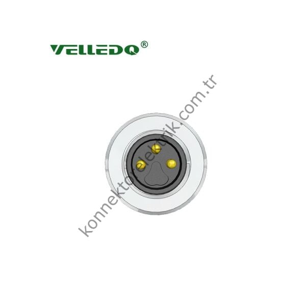 VELLEDQ M8 3 Pin Dişi Konnektör