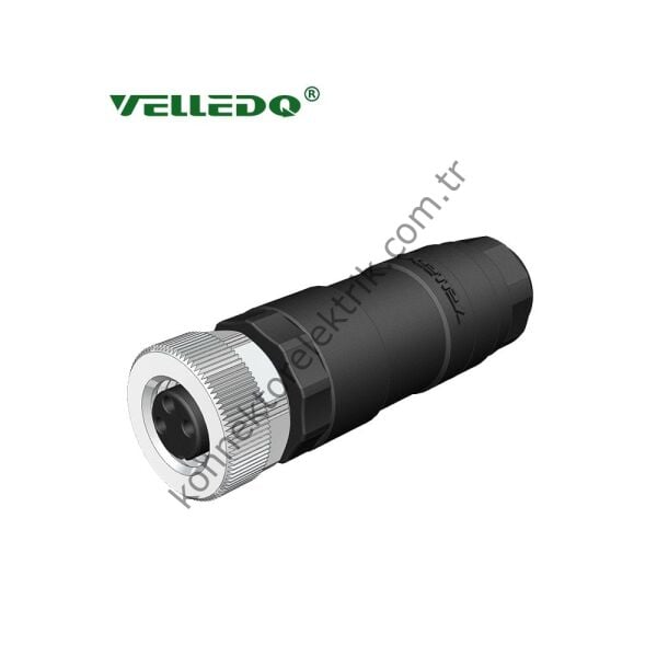 VELLEDQ M8 3 Pin Dişi Konnektör