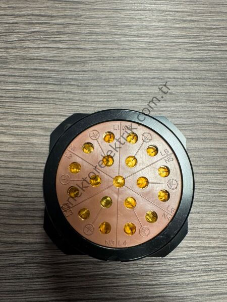 WEIPU WL52K19Z 19 Pin IP67 Metal Kasa Panel Tipi Dişi Su Geçirmez Konnektör