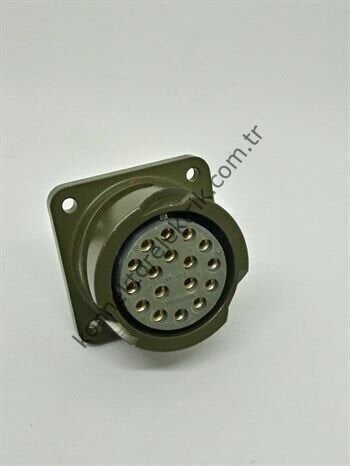HZ CONNECTORS KDB02E 20-29S 17 Pin Metal Kasa Bayonet Panel Tipi Dişi Askeri Konnektör