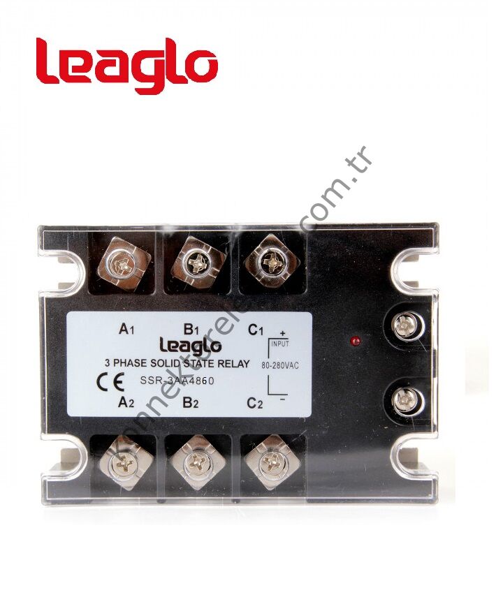 LEAGLO 3AA-4860 Üç Fazlı SSR Giriş:80-250V AC Çıkış: 90-480V AC