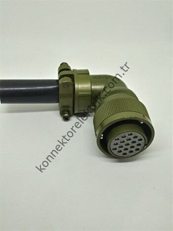 KUKDONG KDB08E 20A-48S 19 Pin Metal Kasa Bayonet Kablo Tipi Dişi Askeri Konnektör
