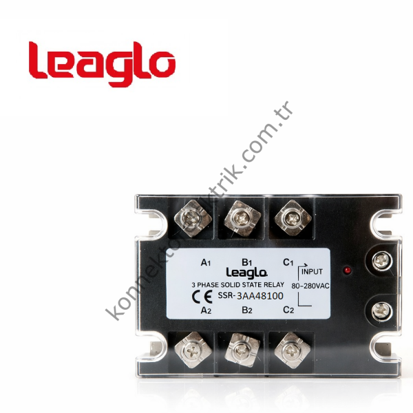 LEAGLO 3AA-48100 Üç Fazlı SSR Giriş:80-250V AC Çıkış: 90-480V AC