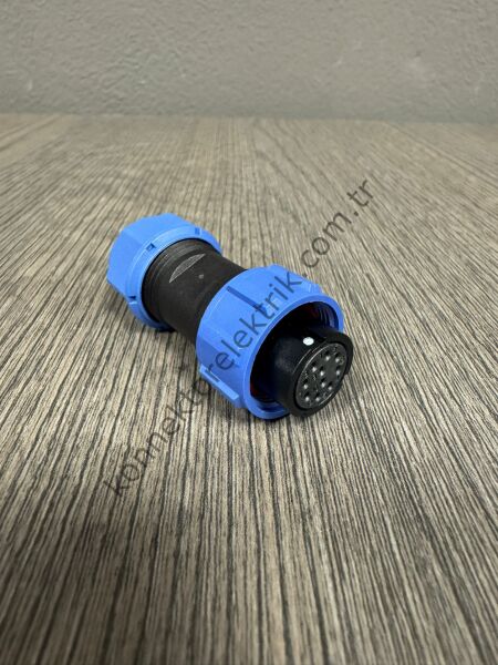 WEIPU SP1710/S10 10 Pin IP68 Plastik Kasa Kablo Tipi Dişi Su Geçirmez Konnektör