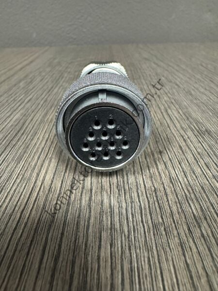 WEIPU WF28K12TE1 12 Pin IP67 Metal Kasa Kablo Tipi Dişi Su Geçirmez Konnektör