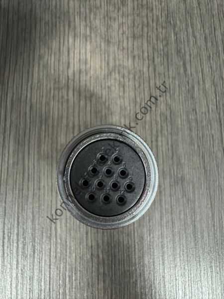 WEIPU WF28K12TE1 12 Pin IP67 Metal Kasa Kablo Tipi Dişi Su Geçirmez Konnektör