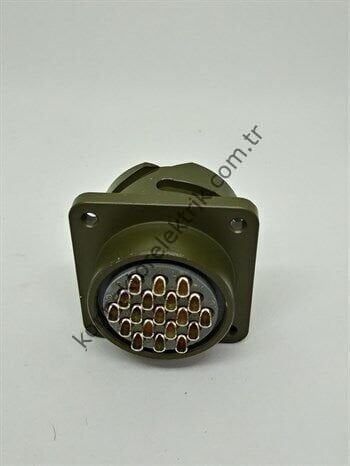 KUKDONG KDB02E 22-14P 19 Pin Metal Kasa Bayonet Panel Tipi Askeri Konnektör