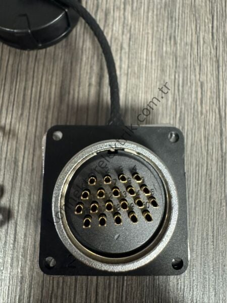 WEIPU WF28J20Z1 20 Pin IP67 Metal Kasa Panel Tipi Erkek Su Geçirmez Konnektör