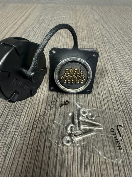 WEIPU WF28J20Z1 20 Pin IP67 Metal Kasa Panel Tipi Erkek Su Geçirmez Konnektör