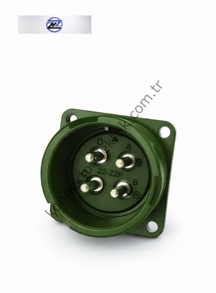 HZ CONNECTORS KDB02E 22-22P Bayonet Panel Tipi Askeri Konnektör