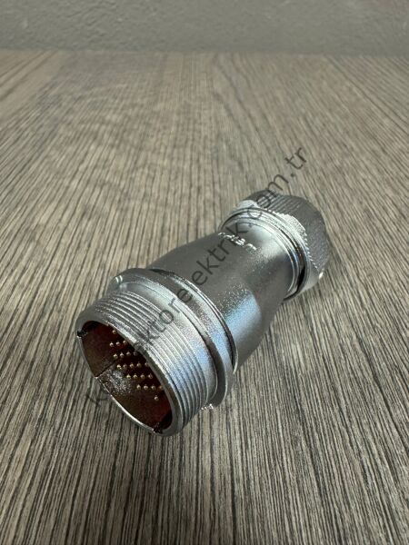 WEIPU WF28J26ZE1 26 Pin IP67 Metal Kasa Karşıt Kablo Tipi Erkek Su Geçirmez Konnektör