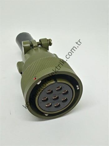 KUKDONG KDB06E 22-23S 8 Pin Metal Kasa Bayonet Kablo Tipi Dişi Askeri Konnektör