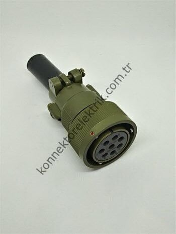 KUKDONG KDB06E 22-23S 8 Pin Metal Kasa Bayonet Kablo Tipi Dişi Askeri Konnektör