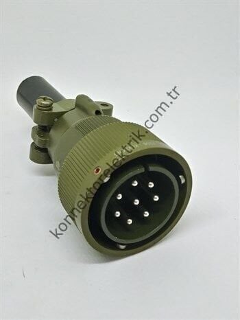 KUKDONG KDB06E 22-23P 8 Pin Metal Kasa Bayonet Kablo Tipi Erkek Askeri Konnektör