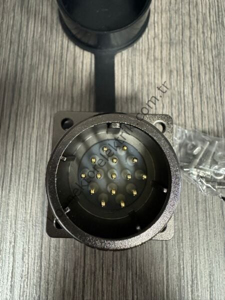 WEIPU WD28J15Z 15 Pin IP67 Metal Kasa Panel Tipi Erkek Su Geçirmez Konnektör