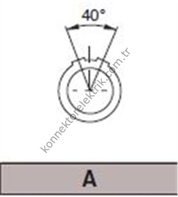 PKA.M0.5GL.LG 5 Pinli Panel Tipi Dişi Konnektör