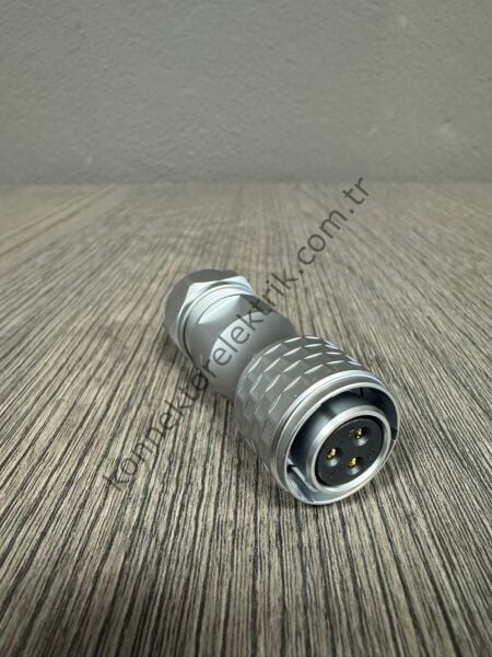 WEIPU SF1610/S3 3 Pin IP67 Metal Kasa Kablo Tipi Dişi Su Geçirmez Konnektör