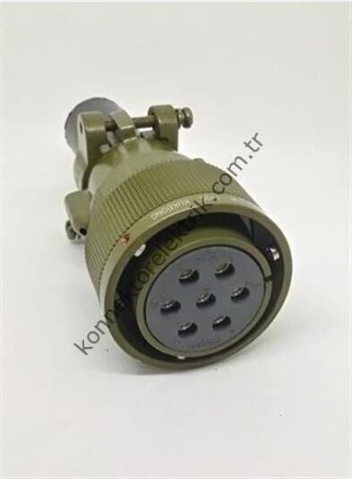 KUKDONG KDB06E 24-2SW 7 Pin Metal Kasa Bayonet Kablo Tipi Dişi Askeri Konnektör
