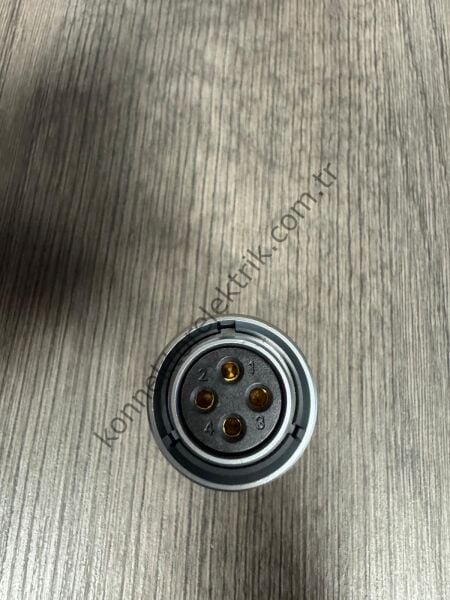 WEIPU SF2010/S4 4 Pin IP67 Metal Kasa Kablo Tipi Dişi Su Geçirmez Konnektör
