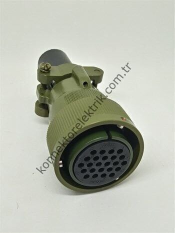 KUKDONG KDB06E 24-28S 24 Pin Metal Kasa Bayonet Kablo Tipi Dişi Askeri Konnektör