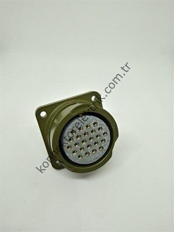 KUKDONG KDB02E 24-28S 24 Pin Metal Kasa Bayonet Panel Tipi Dişi Askeri Konnektör