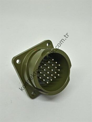 KUKDONG KDB02E 24-28P 24 Pin Metal Kasa Bayonet Panel Tipi Erkek Askeri Konnektör