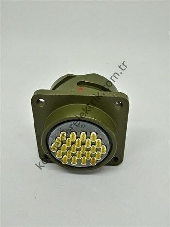 KUKDONG KDB02E 24-28P 24 Pin Metal Kasa Bayonet Panel Tipi Askeri Konnektör