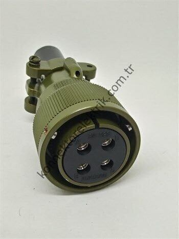 KUKDONG KDB06E 24-22S 4 Pin Metal Kasa Bayonet Kablo Tipi Askeri Konnektör