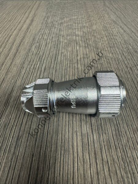 WEIPU WY24K12TE1 12 Pin IP67 Metal Kasa Bayonet Kablo Tipi Dişi Su Geçirmez Konnektör